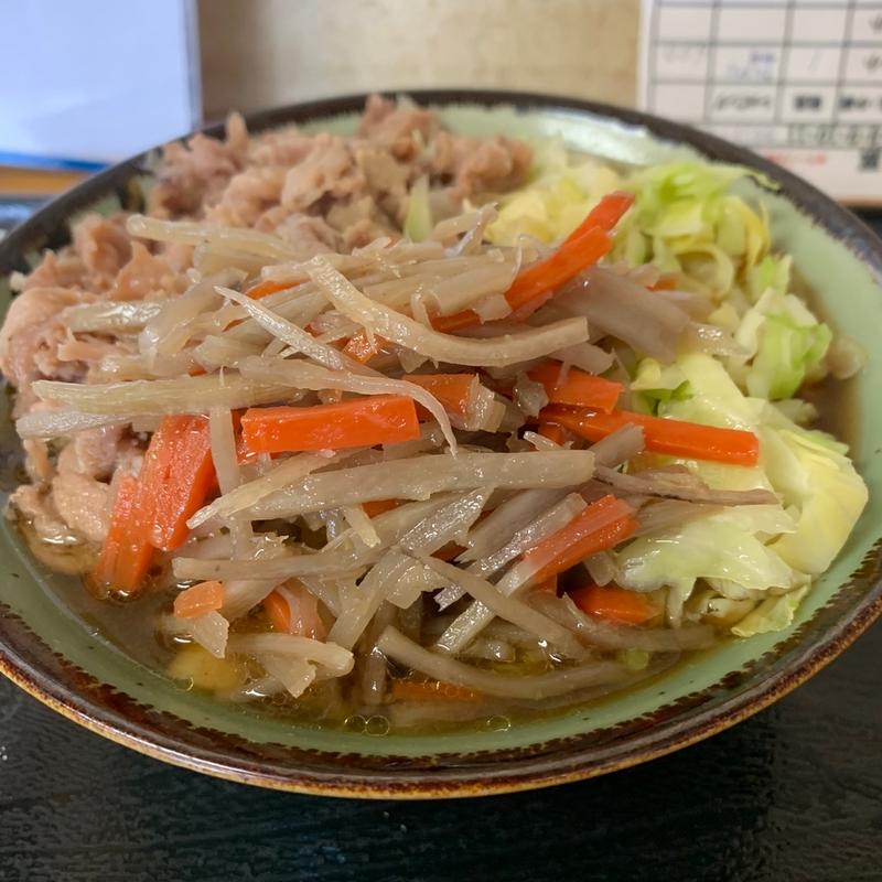 味噌肉うどん　きんぴらトッピング(くらざき)