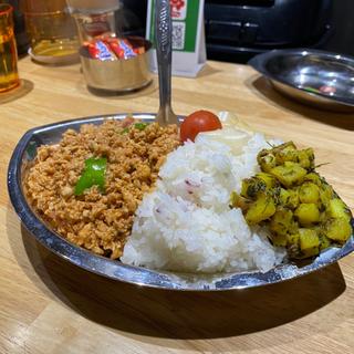 キーマカレー　ジャガイモのスパイス炒め(キーマカレー スパイス婆ちゃん)