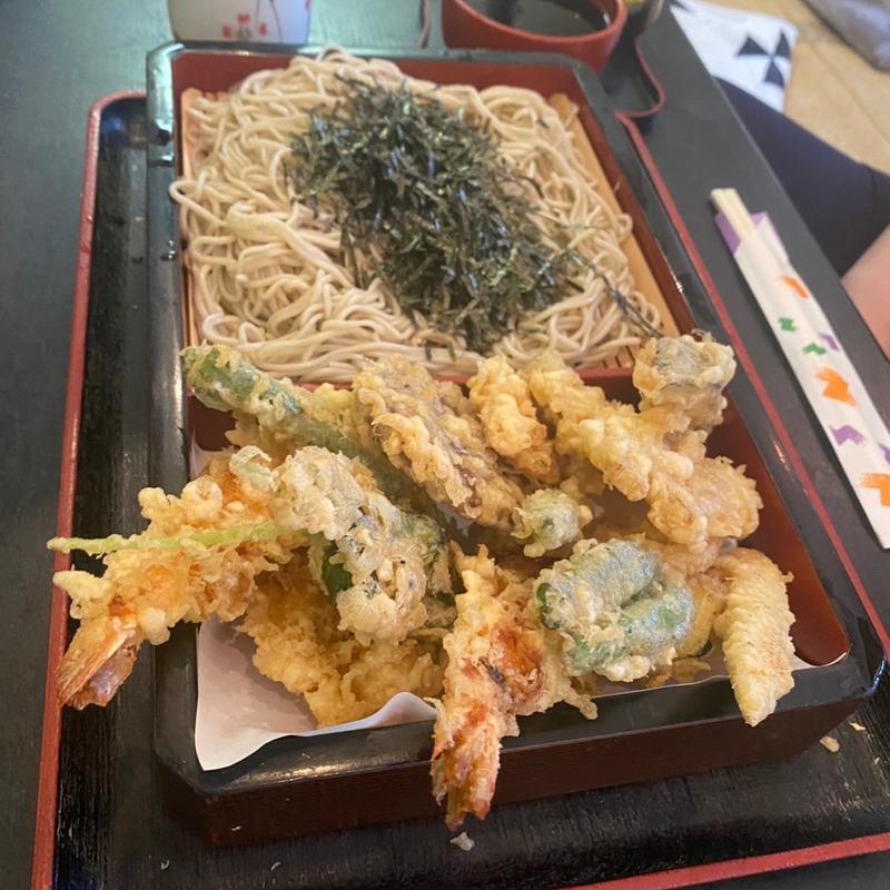 天ざるそば定食(磯美家神宮前店)