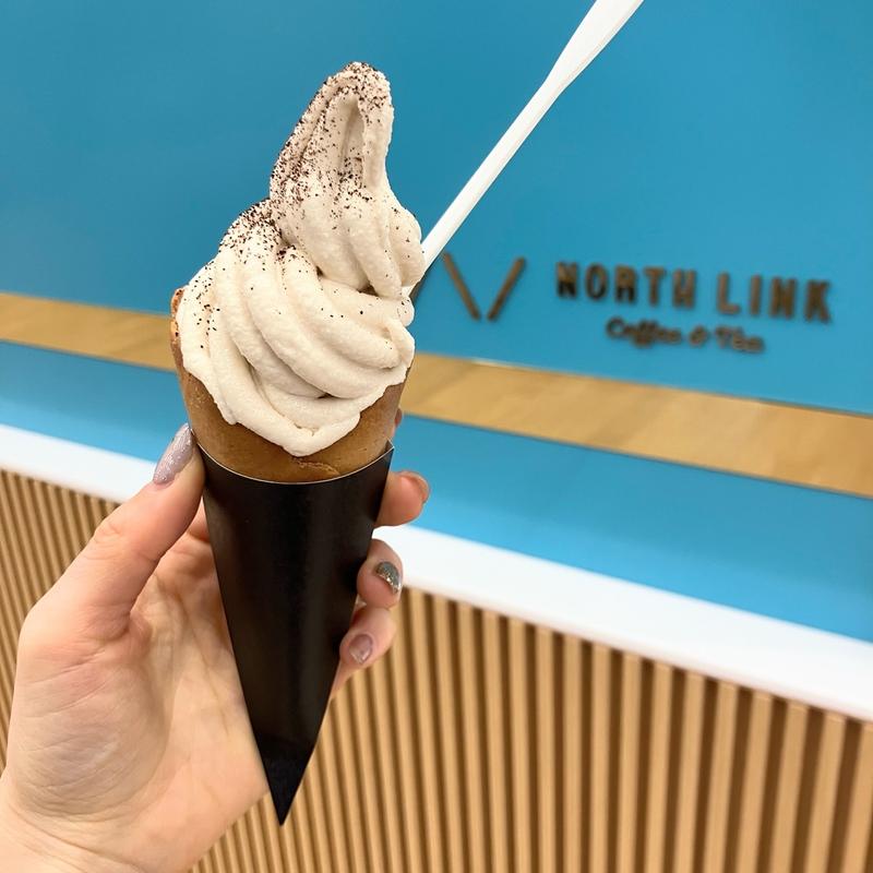 アーモンドミルクソフトクリーム(NORTH LINK coffee & tea Kanagawa Univ.)