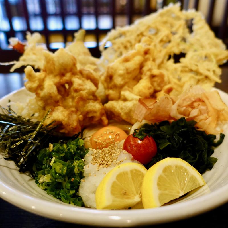 ほしのスペシャル(冷)にぎわいぶっかけ(創作うどん ほしの)