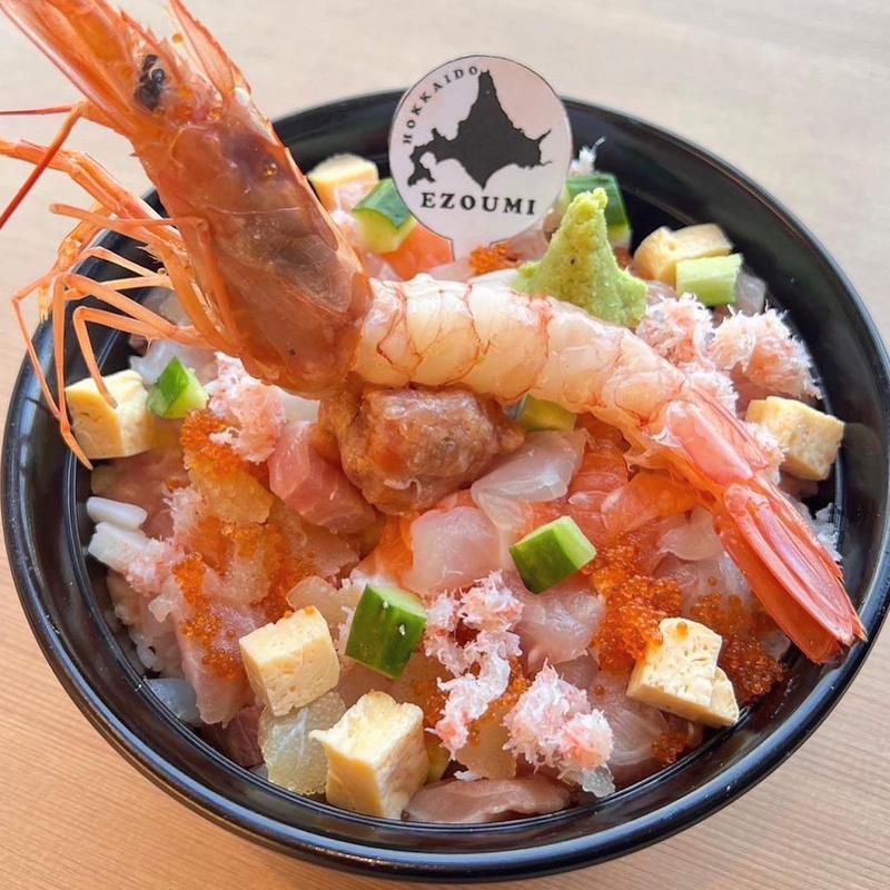 バラちらし宝石丼えび入り(海さくら 蝦夷海（えぞうみ）‐EZOUMI‐)