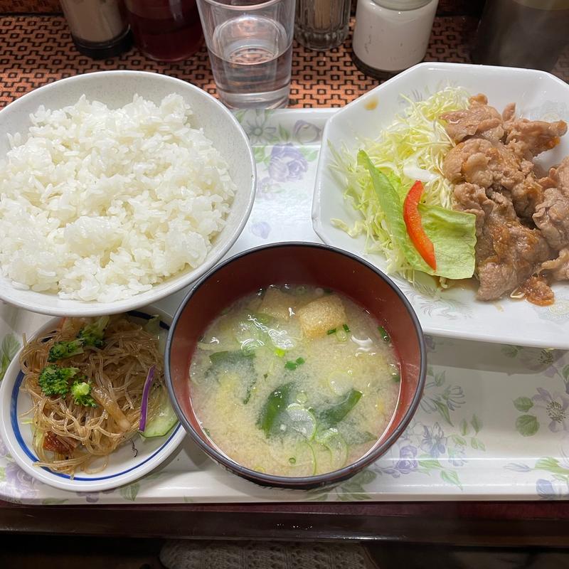 肉しょうが焼き定食(熊ぼっこ)