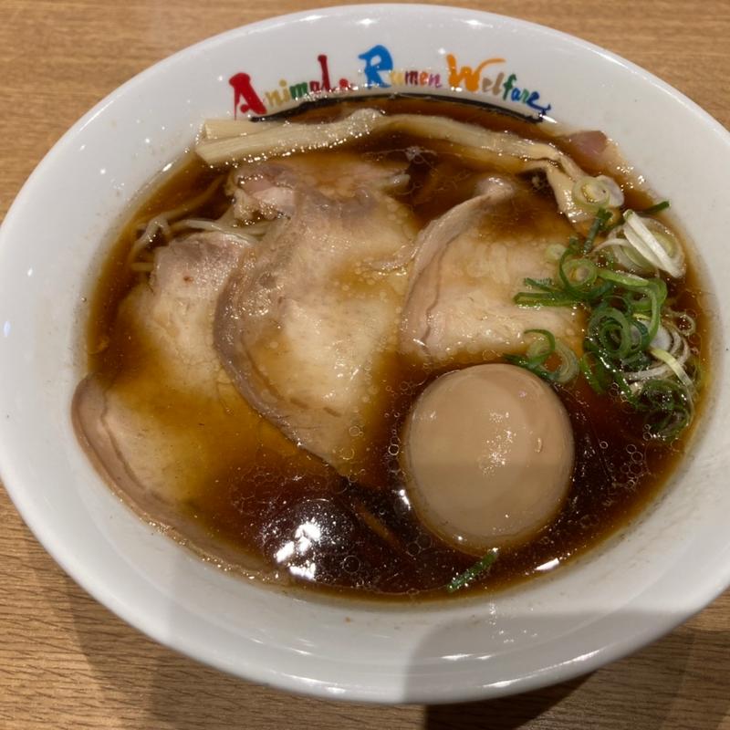 特性醤油中華そば(塩中華そば おかだ なんばラーメン一座店)
