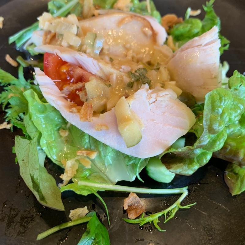 パスタランチ　前菜元気鶏ハムサラダ(BISTRO heureux ウールー)