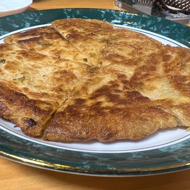 手作り葱焼き餅(福興禄飯店)