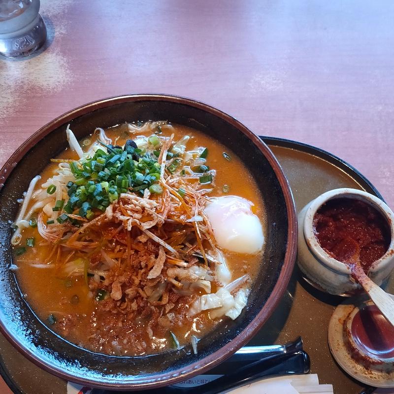 野菜たっぷりネギ辛味噌らーめん(三宝亭 仙台泉店 （サンポウテイ）)