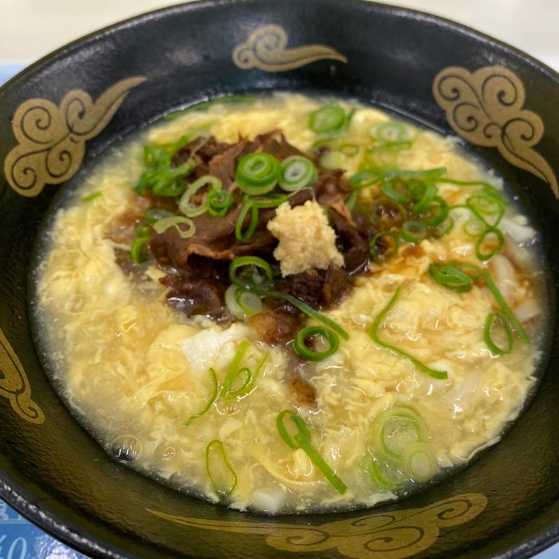 かき玉肉うどん(ビッグスカイ)