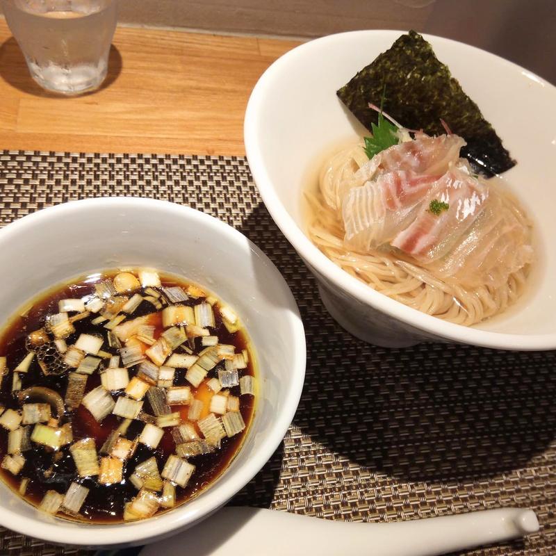 鯛昆布水つけ麺醤油(生粋 花のれん)