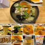 海鮮タンメン、かに玉、餃子、生ビール(24時間 餃子酒場 高円寺店)