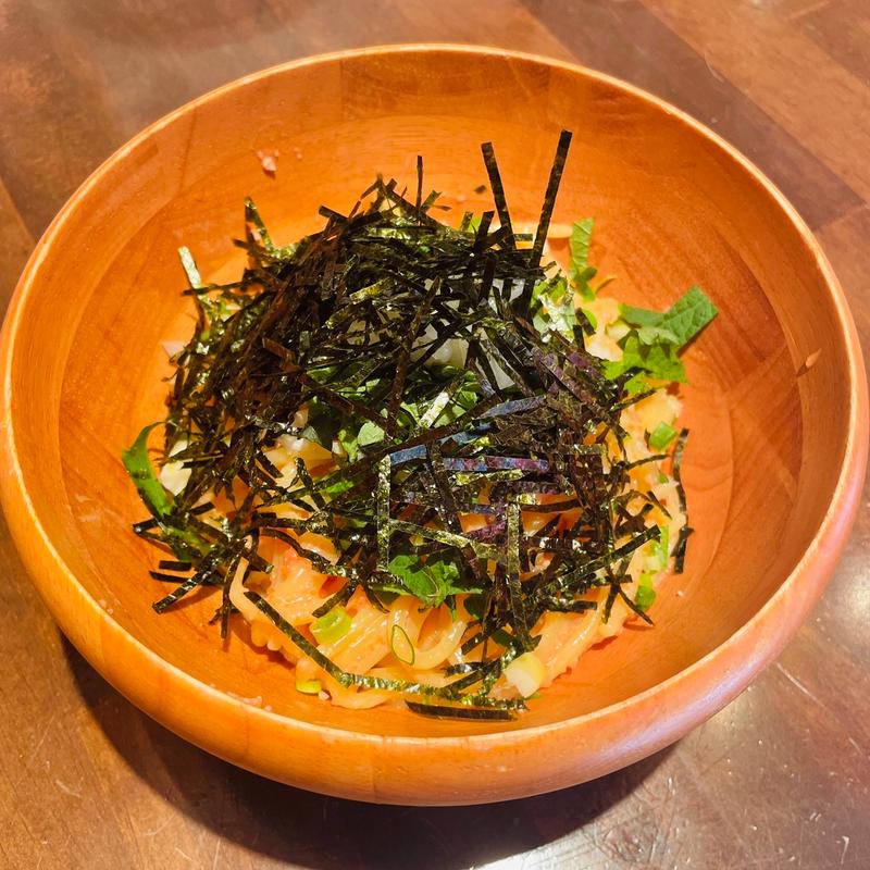 いかと大葉の明太子(バンバール Wine&Pasta)