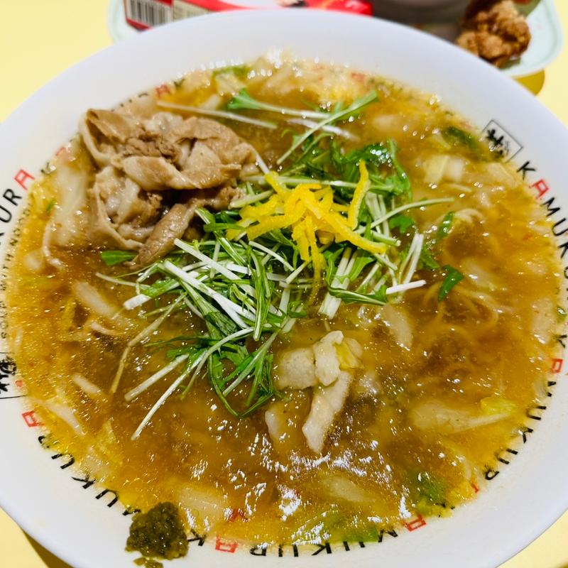 柚子おろしラーメン(どうとんぼり神座 住之江店)