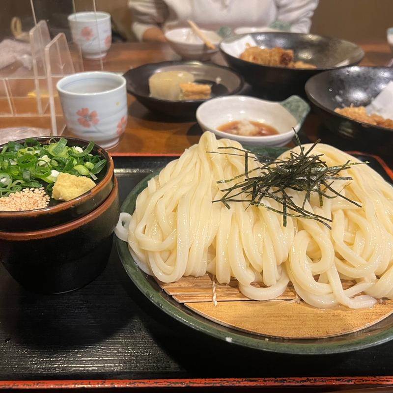 ざるうどん大盛(讃岐麺房 すずめ )