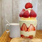 季節のパフェ(完熟いちご＆ピスタチオのパフェ)(トナリノカフェ)