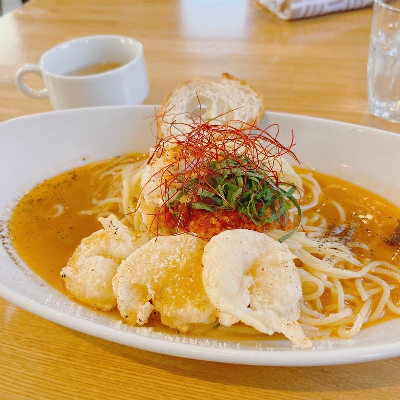ふわトマエビクリームパスタ(トラットリア・バンビーナ　中居店)