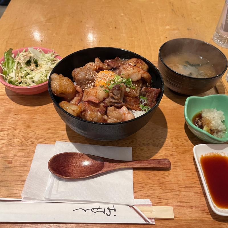 牛ホルモン丼(たじまや 輝（ひかる）西天満)