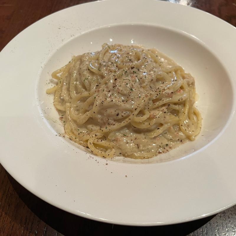 ズワイガニのカニミソパスタ(クラブハウス エニ)