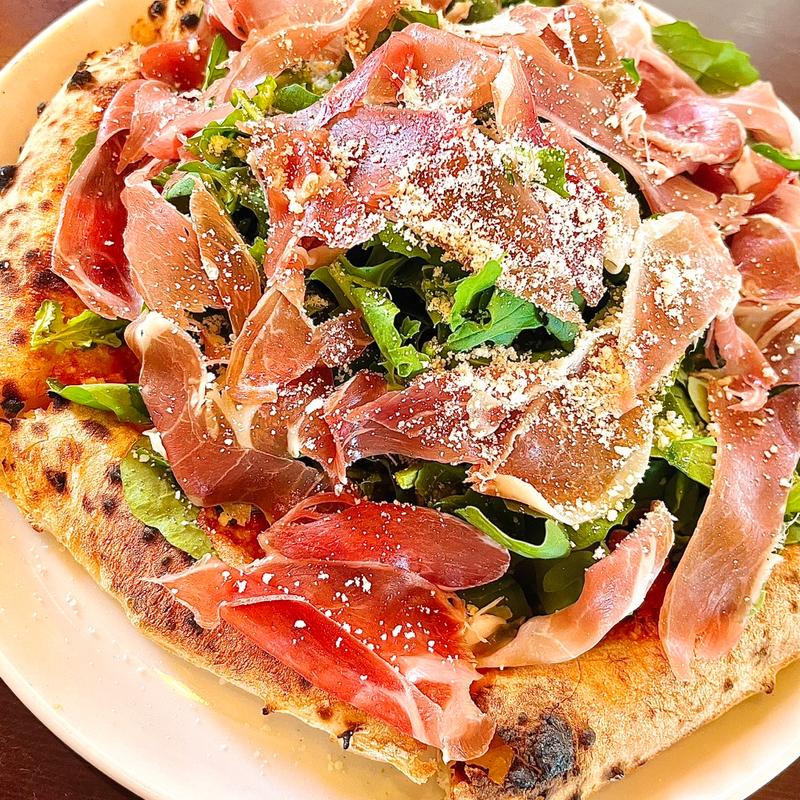 生ハムとルッコラ(Cafe  du  lapin )