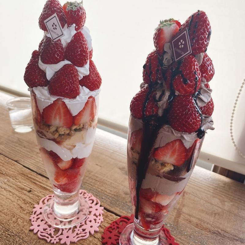 いちごパフェ(COICHカフェ)