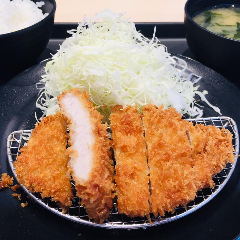 ロースかつ定食(松のや 鹿児島宇宿店)