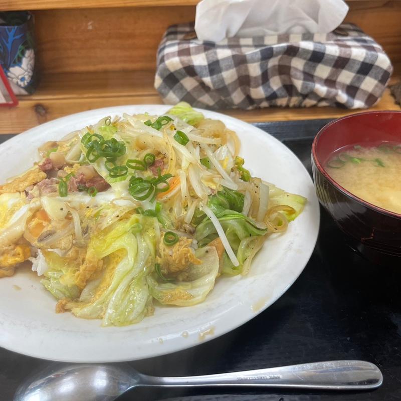 沖縄ちゃんぽん定食(まえじま食堂)