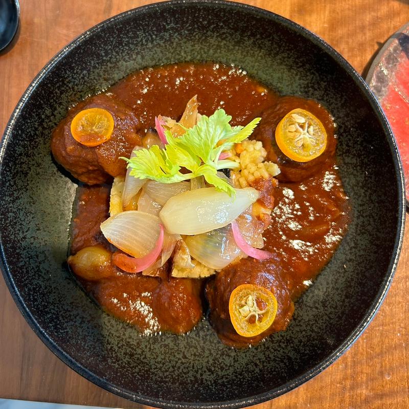 鴨肉団子トマト煮込み(Qasti Bistrot)