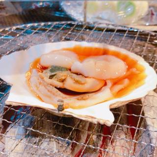 北海道産ホタテの醤油焼き(お魚くわえたどら猫)