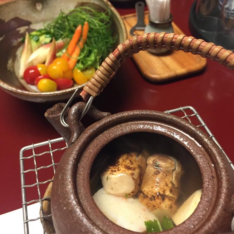 松茸コースの土瓶蒸し(藤井荘 )