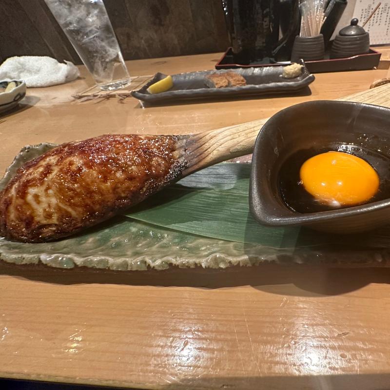 自家製つくねのしゃもじ焼き(寅八商店 心斎橋店)