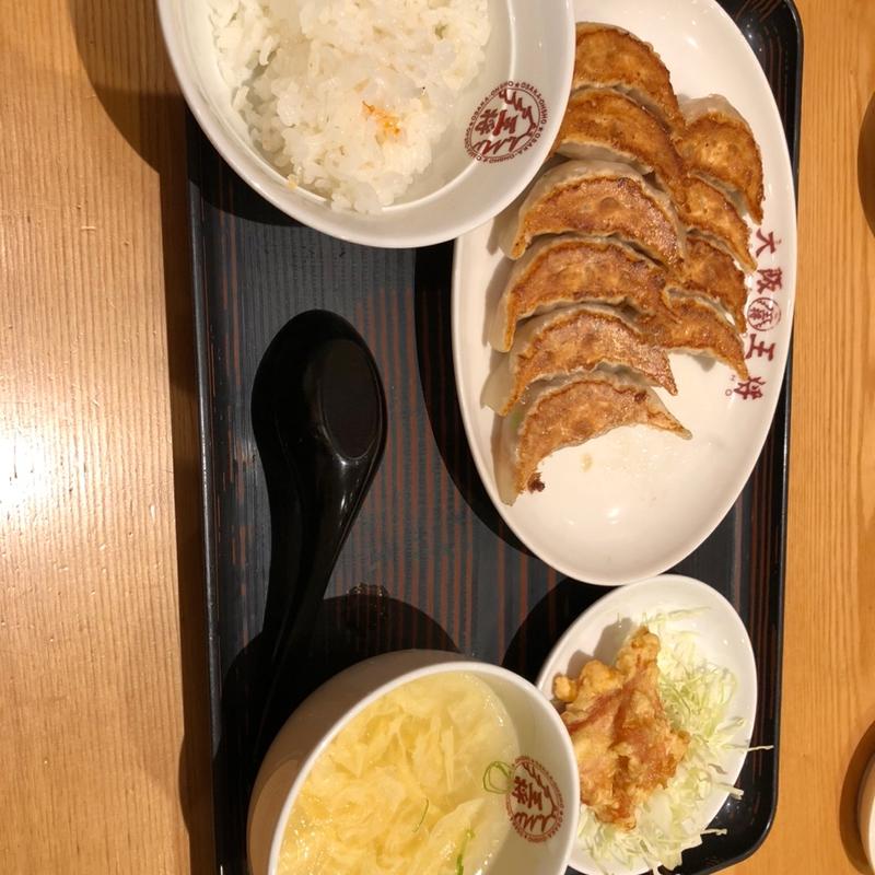 餃子定食(大阪王将 イオン新潟東店 )