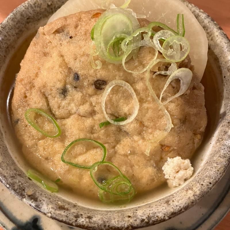 ガンモと大根煮(やきとり 戎 西荻南口店 （やきとり・えびす）)