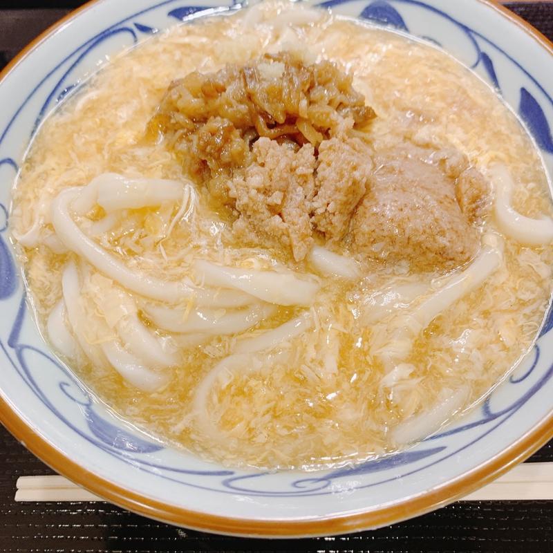 肉がさね玉子あんかけ(丸亀製麺)