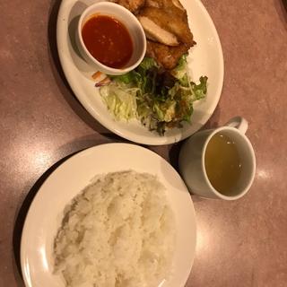 若鶏グリル&日替わりスープセット(ガスト 三河田原店 )