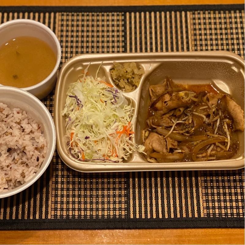 しょうが焼き（もち麦ご飯）(やよい軒 久御山店 （やよいけん）)