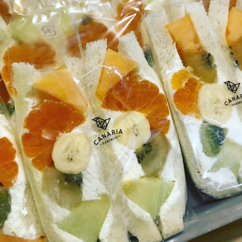 フルーツミックスサンド(カナリアサンドイッチ亀戸店)