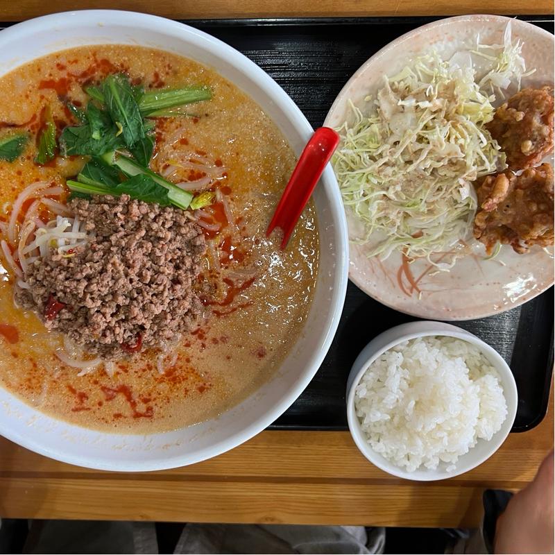 タンタンメンセット(台湾料理 鴻福 見附店 （タイワンリョウリ コウフク）)