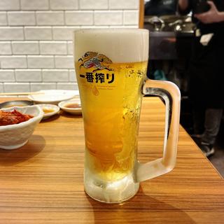 キリン一番搾り（生ビール）(焼肉ホルモン金樹)
