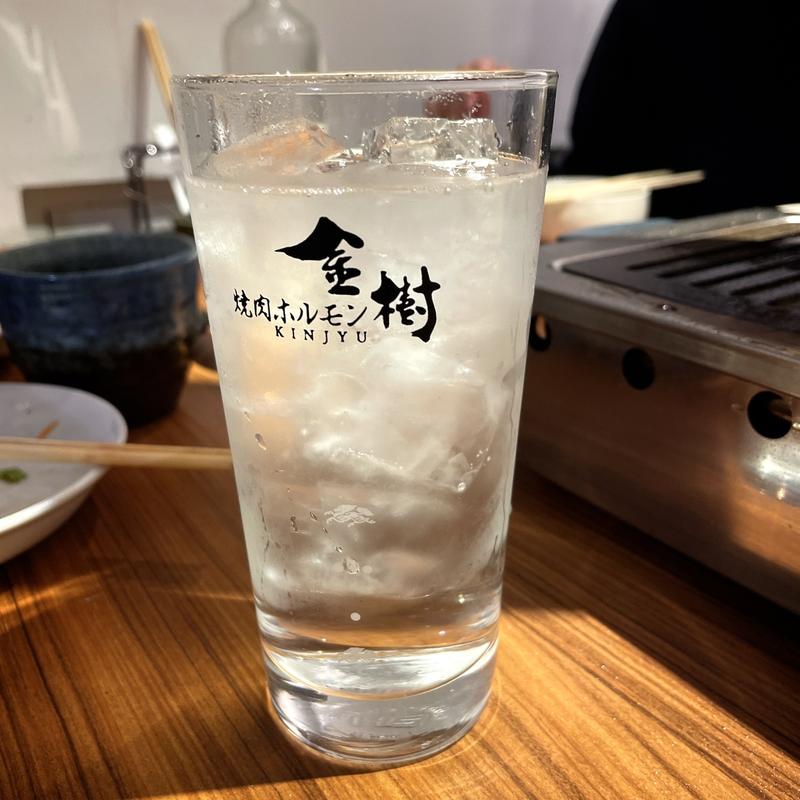 麦ソーダ割り(焼肉ホルモン金樹)