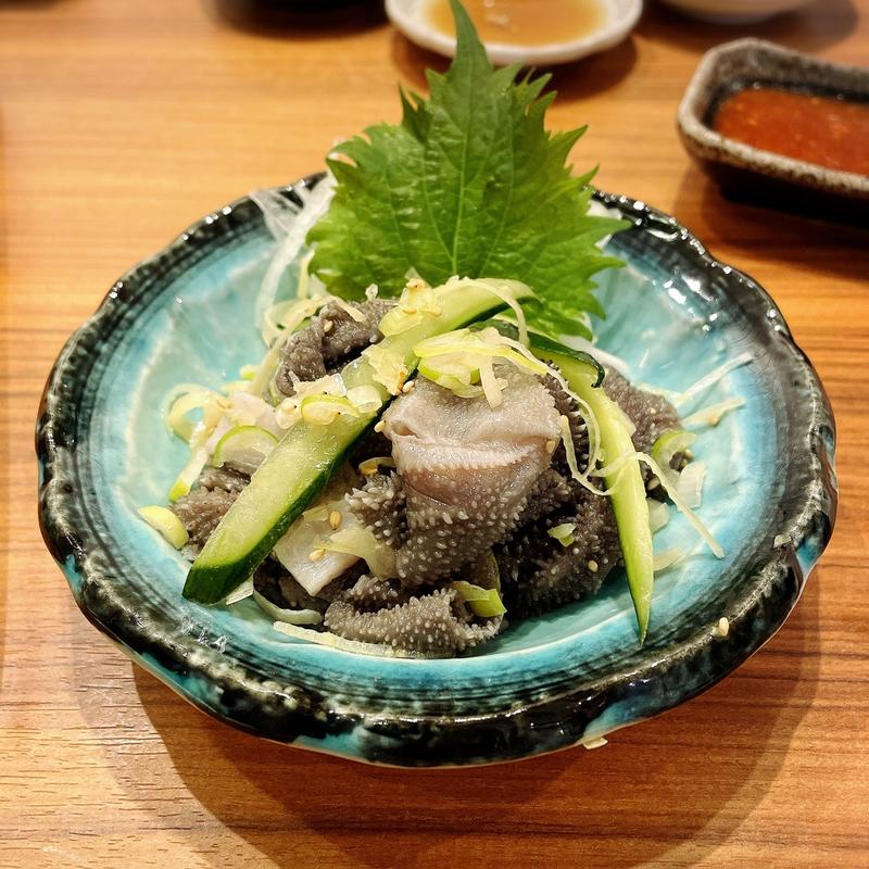 センマイ刺し(焼肉ホルモン金樹)