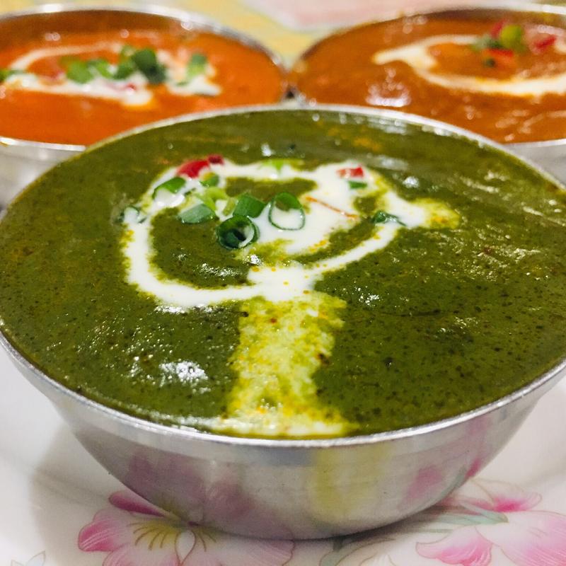 サグ海老カレー(本場インド料理 ラリグラス)