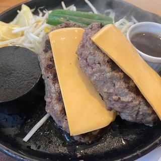 ダブルハンバーグ　チェダーチーズ(ハンバーグ逸品堂 船橋店)