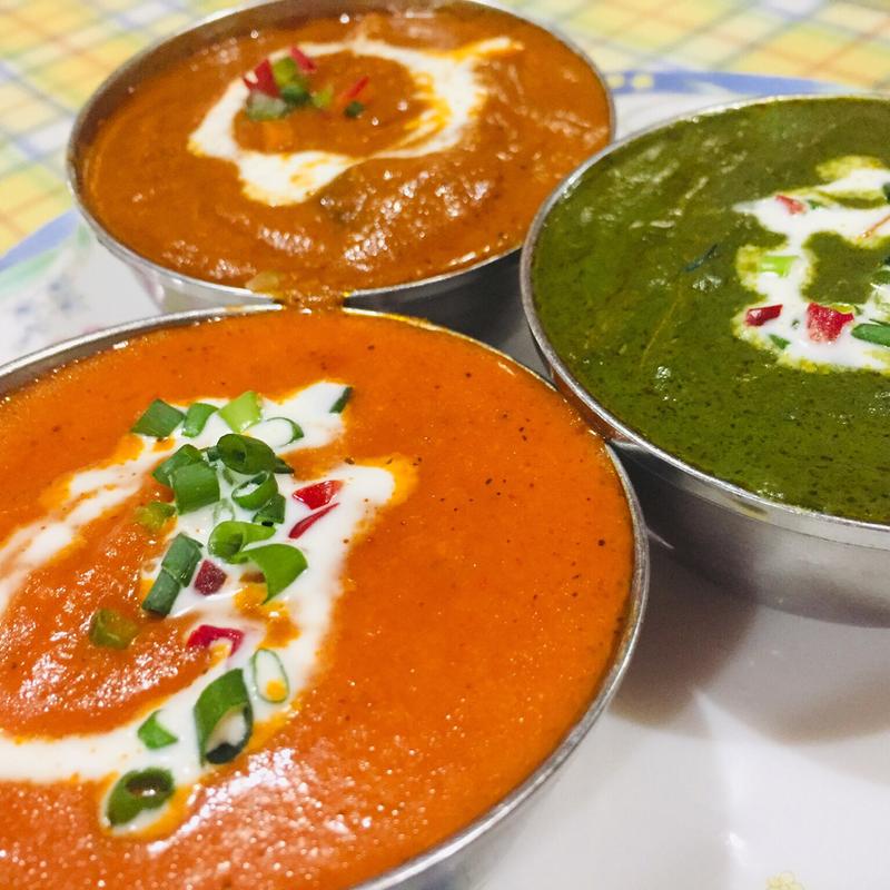 3種の北インドカレー(本場インド料理 ラリグラス)