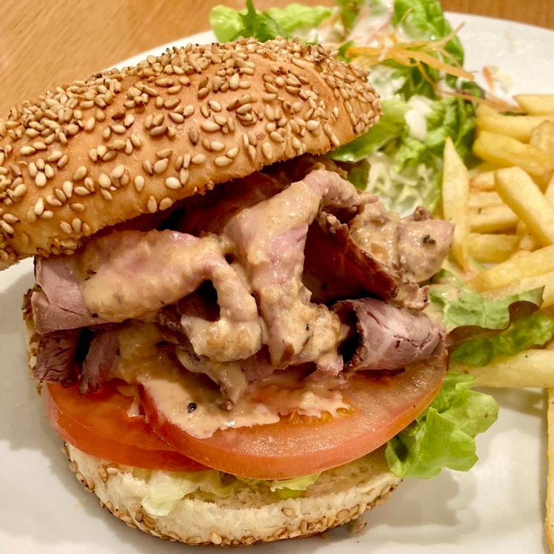 ローストビーフバーガーセット(Pelcola（ペルコラ ）大阪天王寺 MIO（ミオ）店)