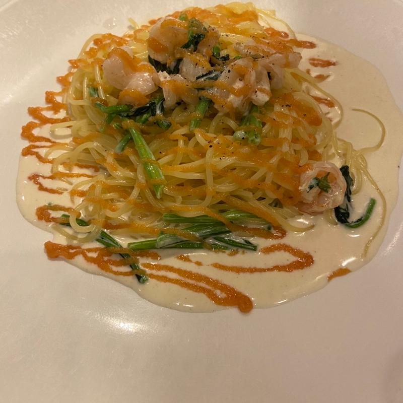 えびとほうれん草のクリーム明太子(MAMMA おゆみ野店)