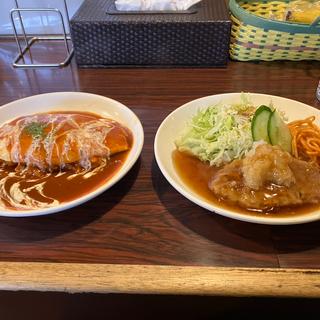 オムライス&和風ハンバーグ(洋食の店　チャペル )