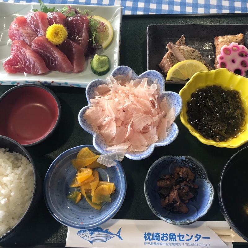 ぶえん鰹刺身定食(枕崎お魚センター)