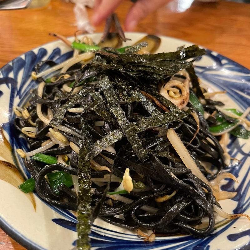 イカスミ麺焼きそば(わたんじ通堂町 )