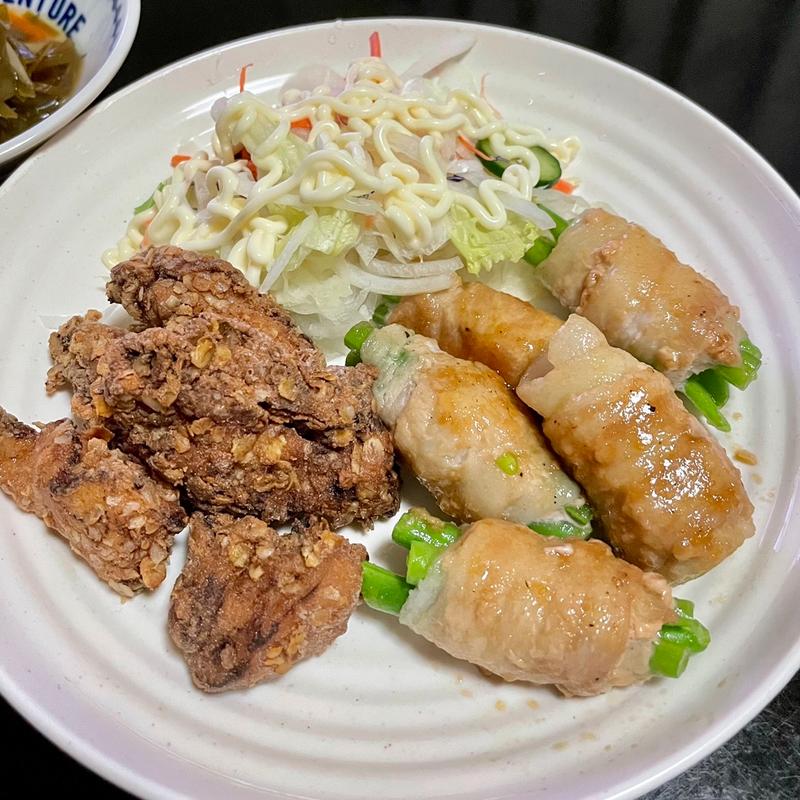 唐揚げ&いんげんの肉巻き(ベルクス 東墨田店)