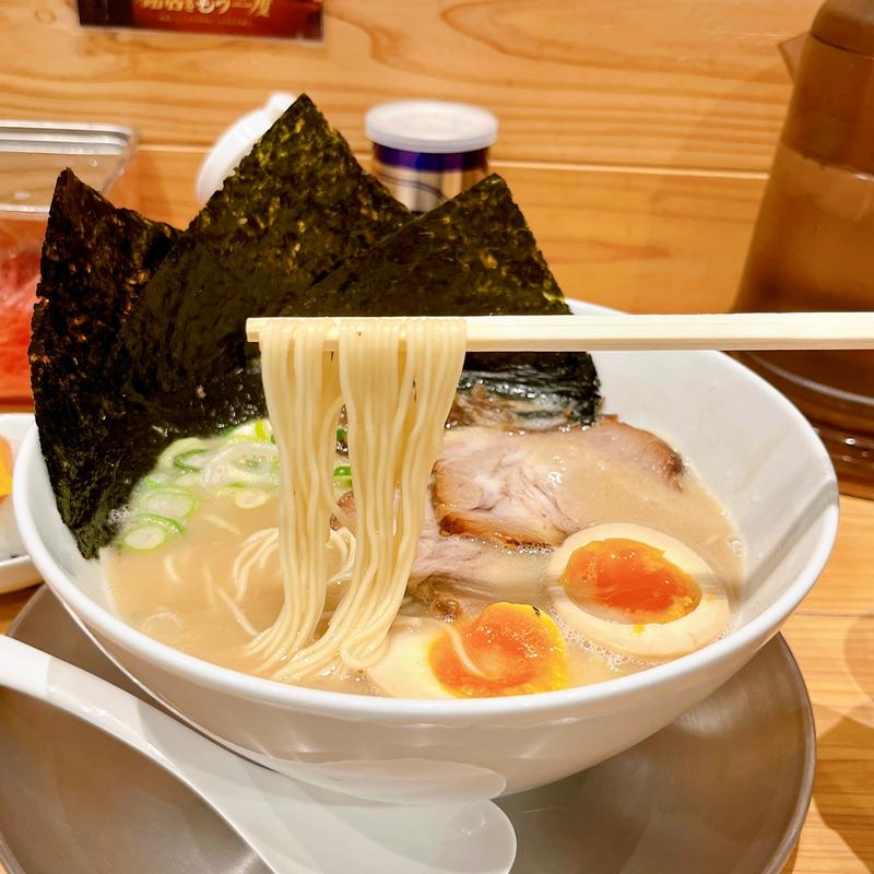(麺の坊砦) のりと半熟たまごレギュラー(新横浜ラーメン博物館)