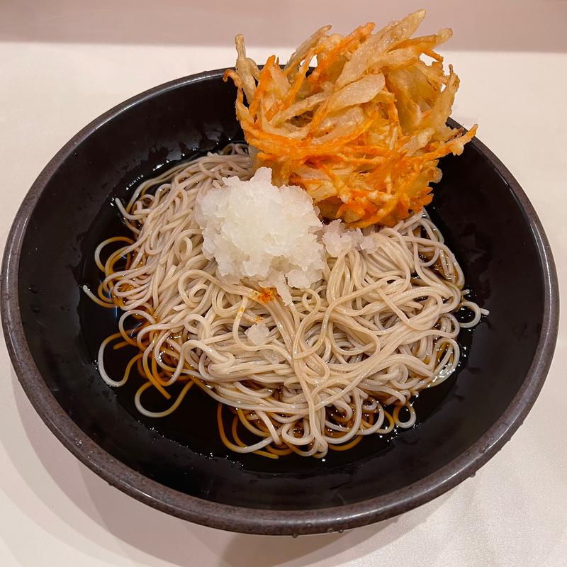 朝そば　冷（鬼おろし）(ゆで太郎もつ次郎 名古屋住吉店)